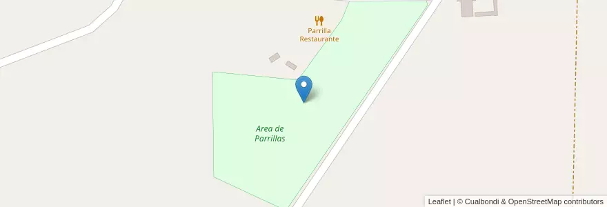 Mapa de ubicacion de Area de Parrillas en آرژانتین, La Pampa, Departamento Toay, Municipio De Ataliva Roca.