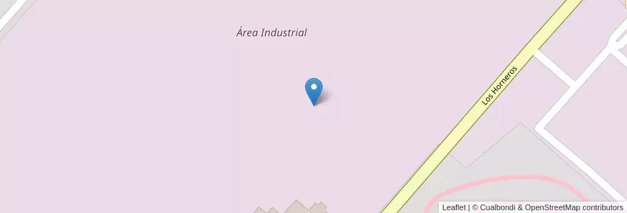 Mapa de ubicacion de Área Industrial en 아르헨티나, 부에노스아이레스주, Partido De Ayacucho, Ayacucho.