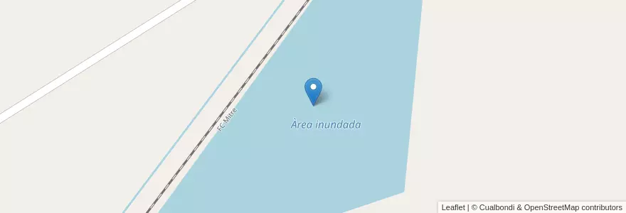 Mapa de ubicacion de Àrea inundada en Argentinien, Santa Fe, Departamento General López, Municipio De Venado Tuerto.