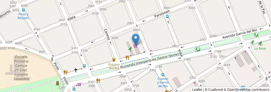 Mapa de ubicacion de Argenchino, Saavedra en アルゼンチン, Ciudad Autónoma De Buenos Aires, Comuna 12, ブエノスアイレス.