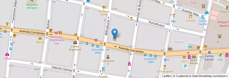 Mapa de ubicacion de Argenper (money transfer), Almagro en 아르헨티나, Ciudad Autónoma De Buenos Aires, Comuna 5, 부에노스아이레스.