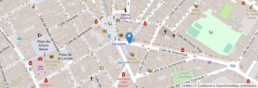 Mapa de ubicacion de ARGUMOSA, CALLE, DE,3 en Espanha, Comunidade De Madrid, Comunidade De Madrid, Área Metropolitana De Madrid Y Corredor Del Henares, Madrid.
