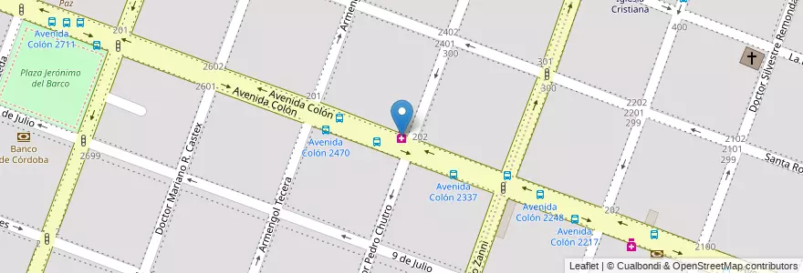 Mapa de ubicacion de Aries en 阿根廷, Córdoba, Departamento Capital, Pedanía Capital, Córdoba, Municipio De Córdoba.