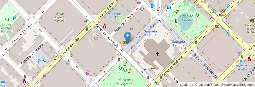 Mapa de ubicacion de Arlequino en 西班牙, Catalunya, Barcelona, Barcelonès, Barcelona.