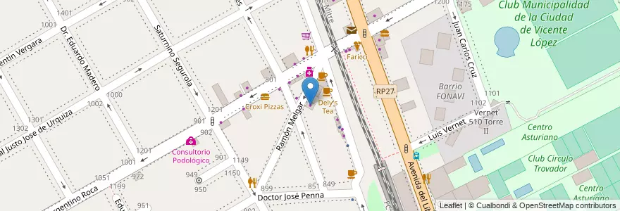 Mapa de ubicacion de Armalux en Argentinië, Buenos Aires, Partido De Vicente López, Vicente López.