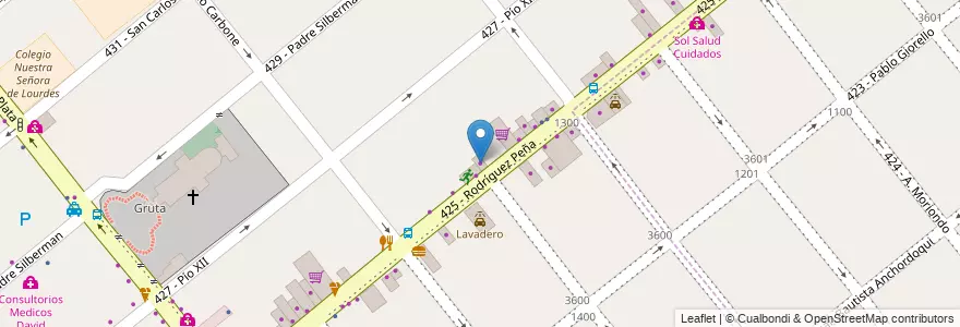 Mapa de ubicacion de Armando de Mangueras en Argentinië, Buenos Aires, Partido De Tres De Febrero, Santos Lugares.