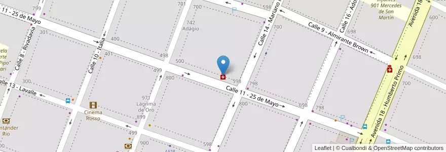 Mapa de ubicacion de Armando en Arjantin, Buenos Aires, Partido De Luján.