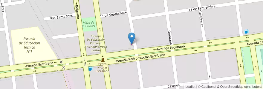 Mapa de ubicacion de Armeria Chascomus en Argentinië, Buenos Aires, Partido De Chascomús, Chascomús.