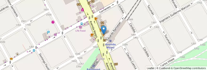 Mapa de ubicacion de Arnaldo en Argentinië, Buenos Aires, Partido De Vicente López, Vicente López.