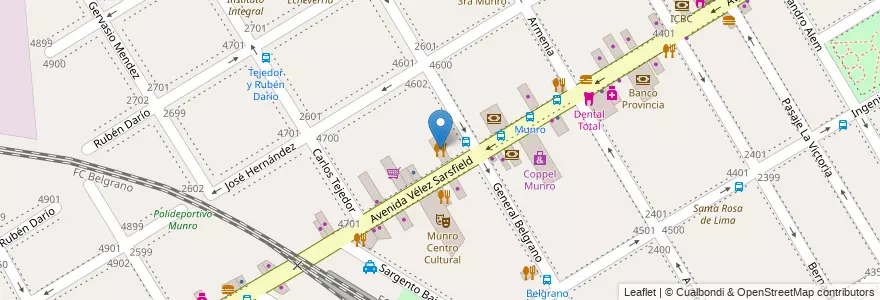 Mapa de ubicacion de Arnaldo's en Argentina, Buenos Aires, Partido De Vicente López, Vicente López.