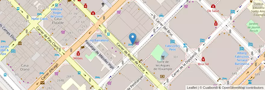 Mapa de ubicacion de Aromes Cafe & Lounge en Espanha, Catalunha, Barcelona, Barcelonès, Barcelona.