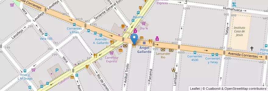 Mapa de ubicacion de Aromi, Almagro en Аргентина, Буэнос-Айрес, Буэнос-Айрес.