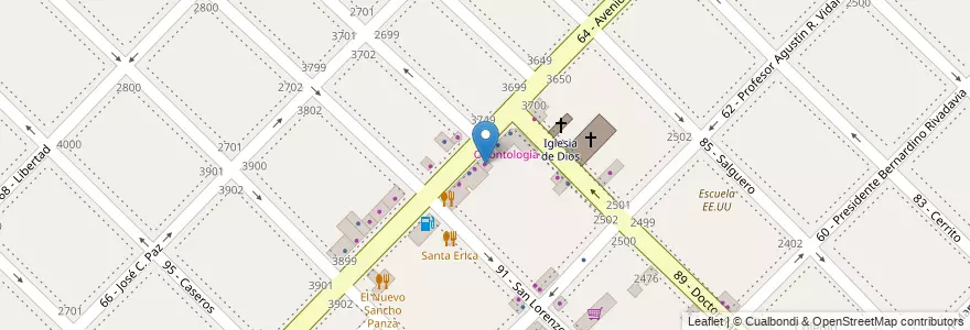 Mapa de ubicacion de Arqizillo en Arjantin, Buenos Aires, Partido De General San Martín, San Andrés.