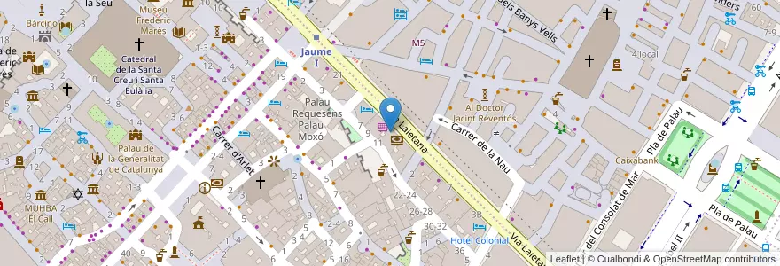Mapa de ubicacion de Arròs i Peix en Sepanyol, Catalunya, Barcelona, Barcelonès, Barcelona.