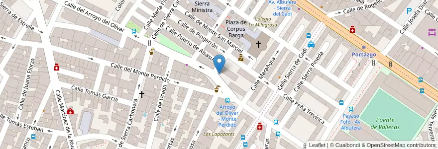 Mapa de ubicacion de ARROYO DEL OLIVAR, CALLE, DEL,19 en 스페인, Comunidad De Madrid, Comunidad De Madrid, Área Metropolitana De Madrid Y Corredor Del Henares, 마드리드.