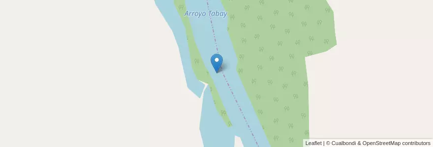 Mapa de ubicacion de Arroyo Tabay en アルゼンチン, ミシオネス州, Departamento Libertador General San Martín, Municipio De Puerto Leoni.