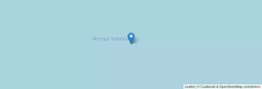 Mapa de ubicacion de Arroyo Yabebiry en الأرجنتين, Misiones, Departamento Candelaria, Municipio De Loreto.
