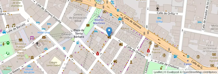 Mapa de ubicacion de Art contemporain en Spain, Community Of Madrid, Community Of Madrid, Área Metropolitana De Madrid Y Corredor Del Henares, Madrid.