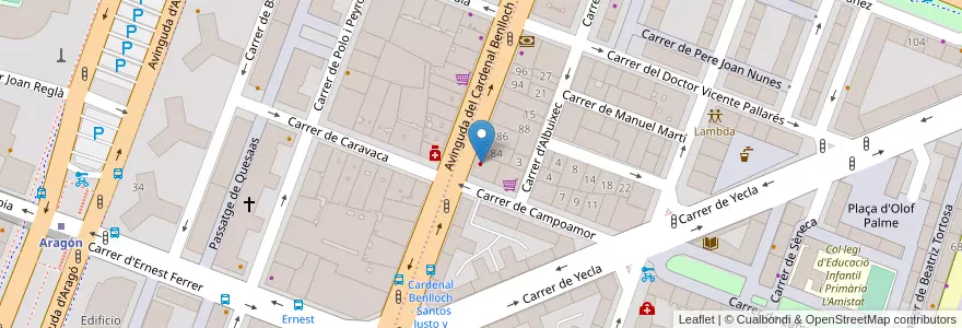 Mapa de ubicacion de Art & Dent en İspanya, Comunitat Valenciana, València / Valencia, Comarca De València, València.