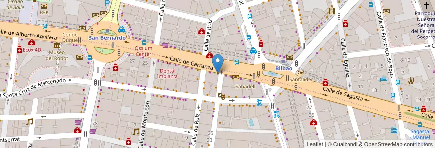 Mapa de ubicacion de Art & Sushi en Spain, Community Of Madrid, Community Of Madrid, Área Metropolitana De Madrid Y Corredor Del Henares, Madrid.