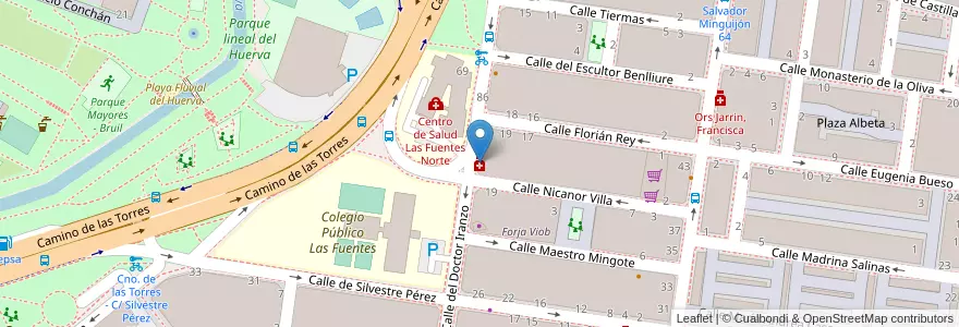 Mapa de ubicacion de Artal Lerin, Miguel Ángel en スペイン, アラゴン州, サラゴサ, Zaragoza, サラゴサ.
