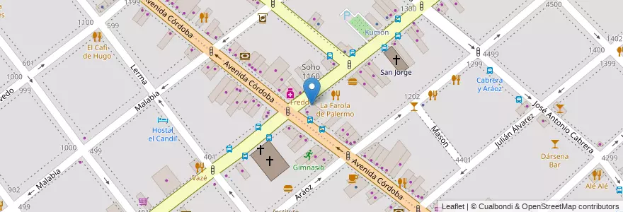 Mapa de ubicacion de Artaúd, Palermo en Argentinië, Ciudad Autónoma De Buenos Aires, Buenos Aires, Comuna 15.