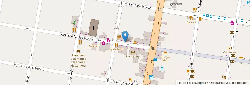Mapa de ubicacion de Arte divino tattoo en Arjantin, Buenos Aires, Partido De Lomas De Zamora, Lomas De Zamora.