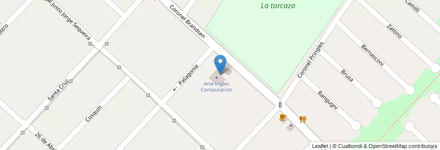 Mapa de ubicacion de Arte Ingles Computacion en 阿根廷, 布宜诺斯艾利斯省, Partido De Ituzaingó, Ituzaingó.