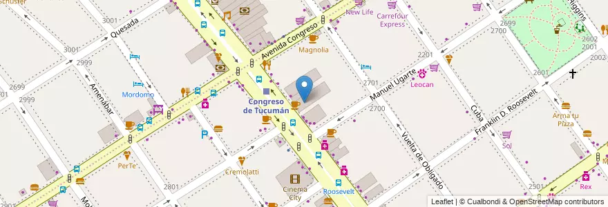 Mapa de ubicacion de Artemultiplex, Belgrano en アルゼンチン, Ciudad Autónoma De Buenos Aires, ブエノスアイレス, Comuna 13.