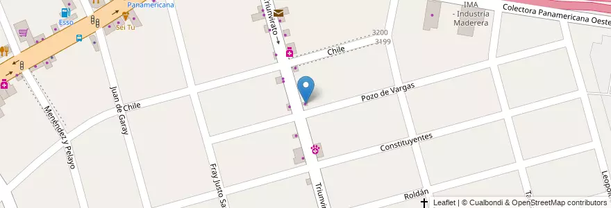 Mapa de ubicacion de Artesanal en Arjantin, Buenos Aires, Partido De Tigre, Don Torcuato.