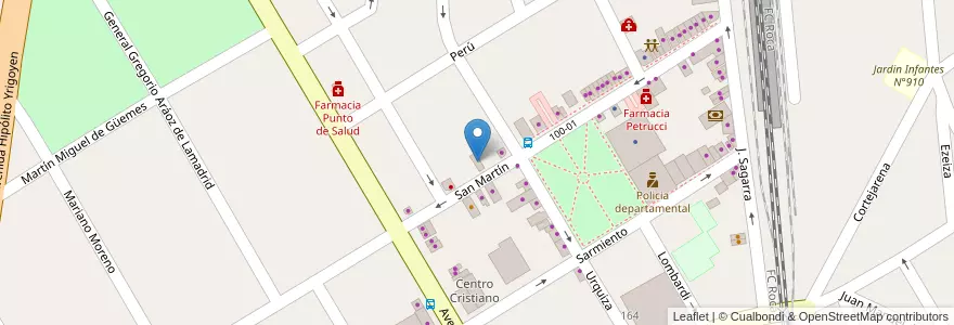 Mapa de ubicacion de Artestudio en Arjantin, Buenos Aires, Partido De San Vicente.