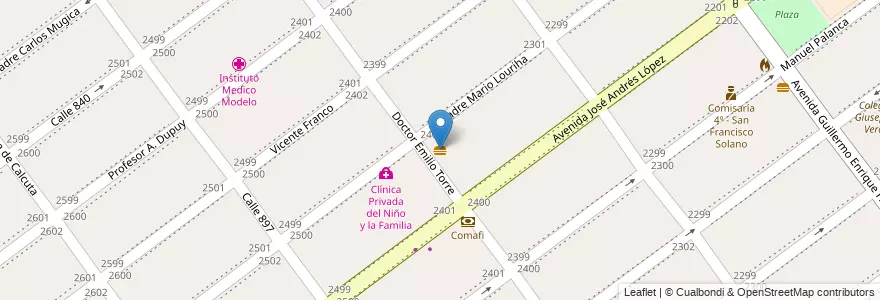 Mapa de ubicacion de ARTI en Аргентина, Буэнос-Айрес, Partido De Quilmes, San Francisco Solano.
