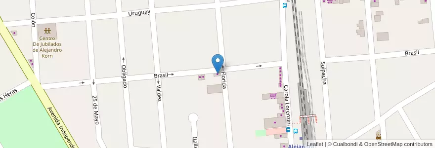 Mapa de ubicacion de Articulos de Limpieza y Bazar Flavio en Arjantin, Buenos Aires, Partido De San Vicente.