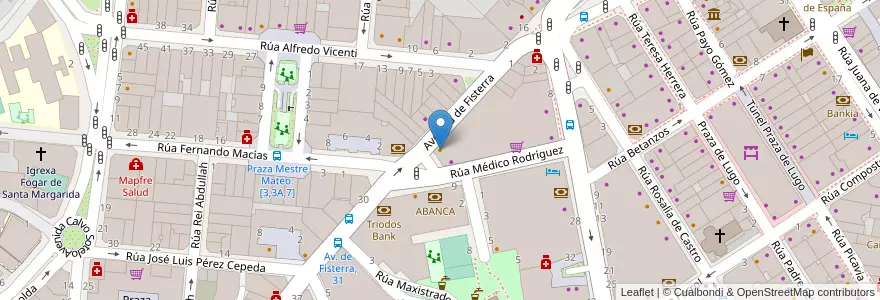 Mapa de ubicacion de Aruba's Coffe en España, Galicia / Galiza, A Coruña, A Coruña, A Coruña.