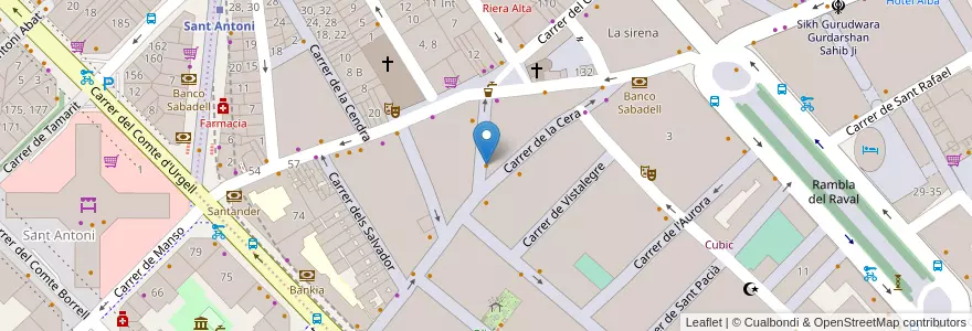 Mapa de ubicacion de Arume en Sepanyol, Catalunya, Barcelona, Barcelonès, Barcelona.