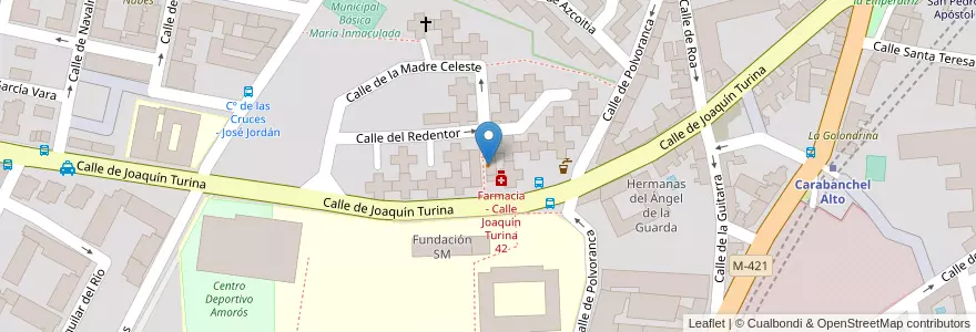 Mapa de ubicacion de Asador Avelino en Sepanyol, Comunidad De Madrid, Comunidad De Madrid, Área Metropolitana De Madrid Y Corredor Del Henares, Madrid.