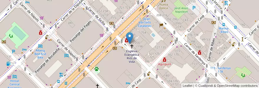 Mapa de ubicacion de Asador Barcelona | Vic Braseria en Espagne, Catalogne, Barcelone, Barcelonais, Barcelone.