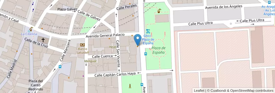 Mapa de ubicacion de Asador Baserri en Spanien, Autonome Gemeinschaft Madrid, Autonome Gemeinschaft Madrid, Área Metropolitana De Madrid Y Corredor Del Henares, Getafe.