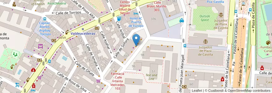 Mapa de ubicacion de Asador Casa Juan en スペイン, マドリード州, Comunidad De Madrid, Área Metropolitana De Madrid Y Corredor Del Henares, Madrid.