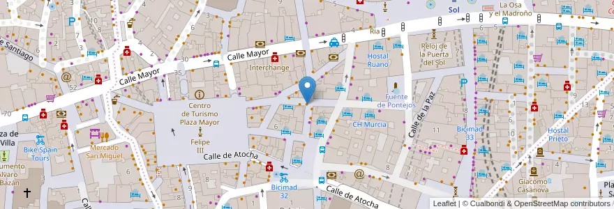 Mapa de ubicacion de Asador El Marqués en スペイン, マドリード州, Comunidad De Madrid, Área Metropolitana De Madrid Y Corredor Del Henares, Madrid.