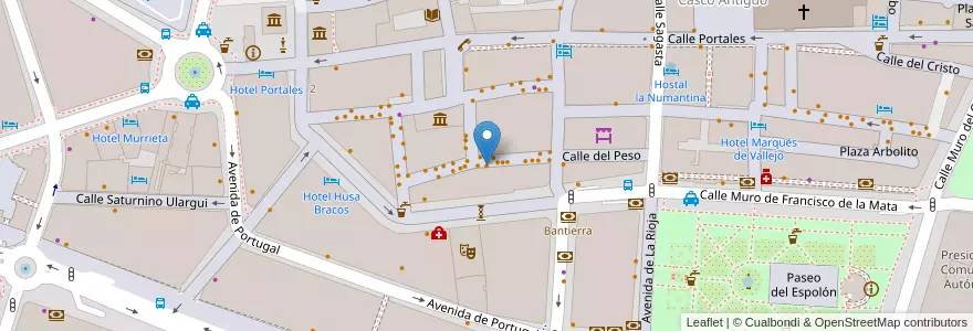 Mapa de ubicacion de Asador El Muro en Испания, Риоха, Риоха, Логронья.
