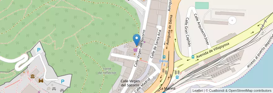 Mapa de ubicacion de Asador La Estancia en Испания, Валенсия, Аликанте, Алаканти, Аликанте.