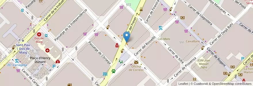 Mapa de ubicacion de Asador Las Vegas en إسبانيا, كتالونيا, برشلونة, بارسلونس, Barcelona.