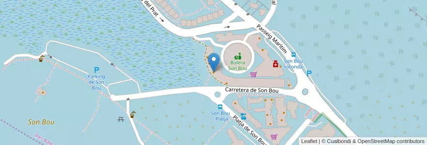 Mapa de ubicacion de Asador Restaurante Las Dunas en اسپانیا, جزایر بالئارس, España (Mar Territorial), Menorca, جزایر بالئارس, Alaior.