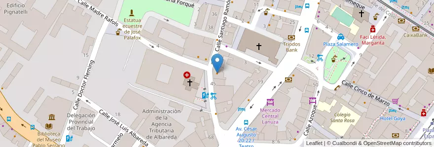 Mapa de ubicacion de Asadorada en Испания, Арагон, Сарагоса, Zaragoza, Сарагоса.