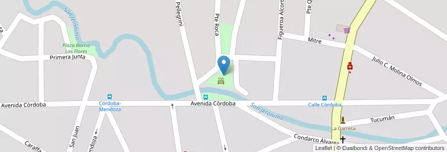 Mapa de ubicacion de Asadores en Argentinië, Córdoba, Departamento Punilla, Pedanía Dolores, Municipio De La Cumbre.