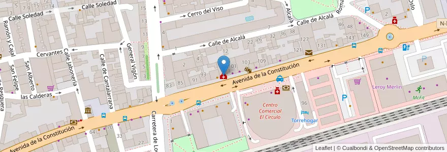 Mapa de ubicacion de Asepeyo Torrejón de Ardoz en Spain, Community Of Madrid, Community Of Madrid, Área Metropolitana De Madrid Y Corredor Del Henares, Torrejón De Ardoz.