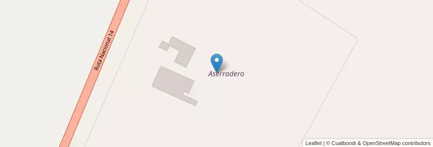 Mapa de ubicacion de Aserradero en Argentina, Corrientes, Departamento Santo Tomé, Municipio De Gobernador Virasoro.