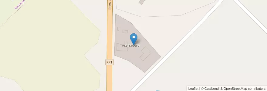 Mapa de ubicacion de Aserradero en Аргентина, Misiones, Departamento Apóstoles, Municipio De Apóstoles.