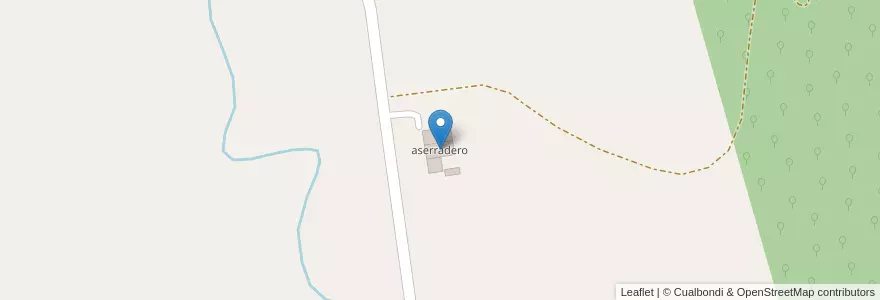 Mapa de ubicacion de aserradero en Arjantin, Salta, La Caldera, Municipio De La Caldera.